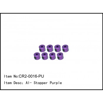 CR2-0016-PU  Alloy- Stopper Purple	