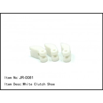 JR-0081  White Clutch Shoe